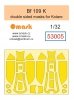 Omask 53005 Bf 109 K Double Sided Masks (for Kotare) yellow masking tape 1/32
